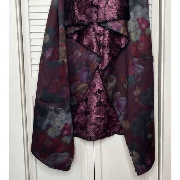 Igor Dobranic Reversible Blackberry Faux-Fur Lined Gilet - Loose Structure - Picture 3 of 8